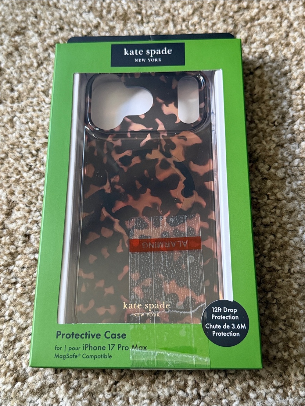 Kate spade New York Tortoiseshell iPhone 17 Pro Max Case - Brown & Black